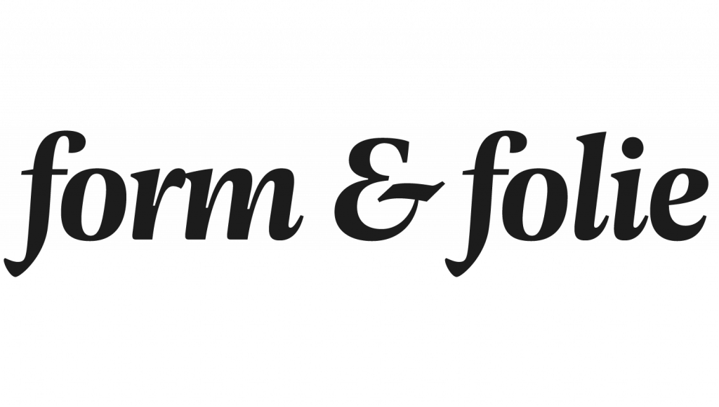 Schriftzug von Form & Folie